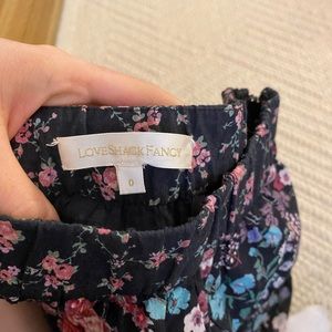 Love shack fancy ruffle floral skirt . Size 0